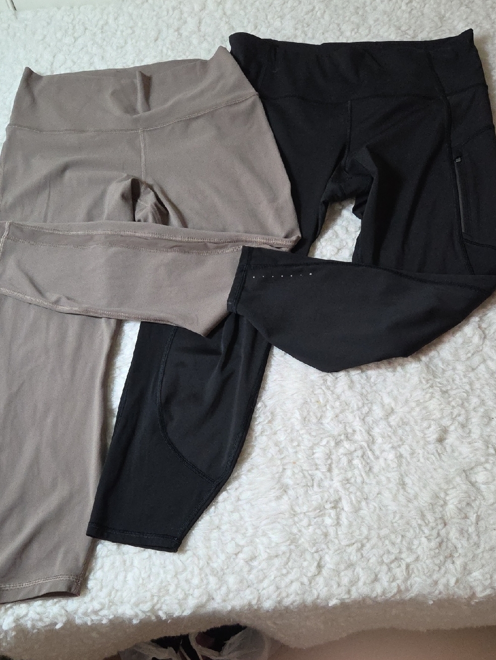 Athleta 7/8 High-Rise Leggings S L-RainierUnbrushed Tight/Transceng Mesh Pyrite